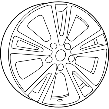 Dodge 1SZ68CDMAB Wheel, Alloy