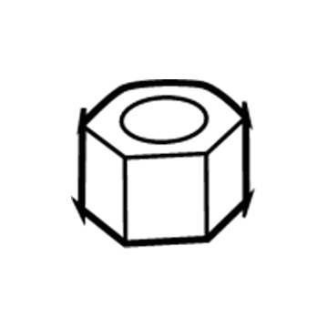 Dodge 5136123AA Lower Ball Joint Nut
