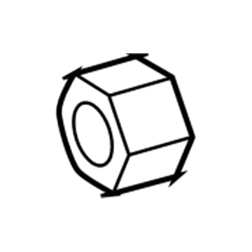 Dodge 6104719AA Lower Control Arm Nut