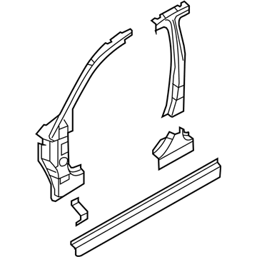 Dodge 5008726AF Inner Pillar