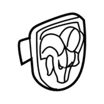 Mopar 55077717AB Medallion, Rear Mopar 55077717AB Medallion, Rear