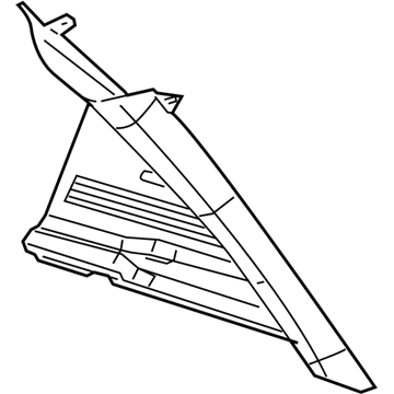 Mopar YE52HDAAG Upper Quarter Trim, Rear Passenger Side