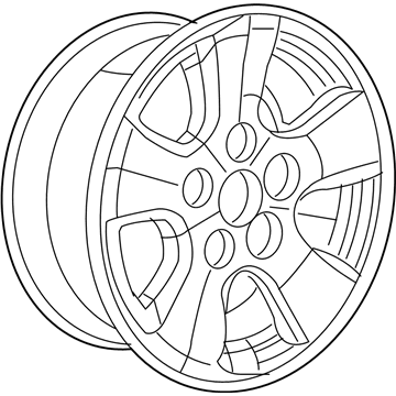Dodge 1DA88PAKAA Wheel, Alloy