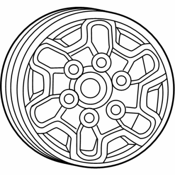 Ram 68497383AA Wheel, Alloy