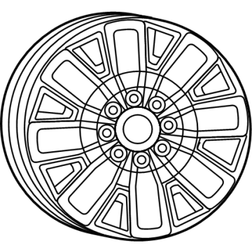 Ram 68640975AA Wheel, Alloy
