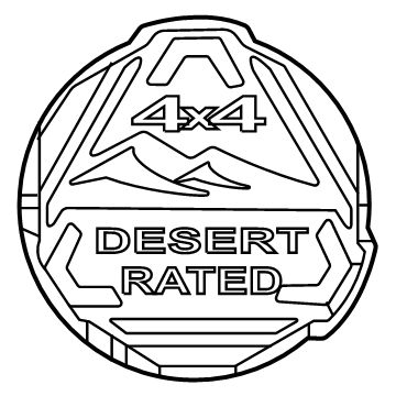 Jeep 68498488AA Medallion