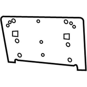 Jeep 5288487AC License Bracket