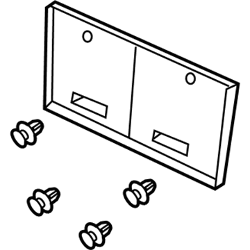Chrysler 68086345AA License Bracket