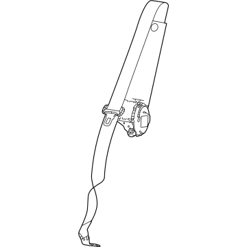 Jeep 6XH891T5AC Center Seat Belt