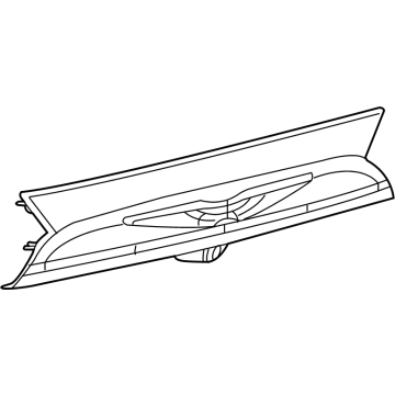 Mopar 6EQ67AXRAB Finish Panel, Black Crystal, Rear Mopar 6EQ67AXRAB Finish Panel, Black Crystal, Rear