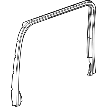 7SB66TX7AA Mopar Molding - Door Window Opening Illustration 1 of 1