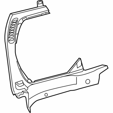 Mopar 5RK03DX9AF Rear Trim Panel, Black