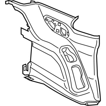 Mopar 5RJ21PD2AG Quarter Trim Panel, Gray Mopar 5RJ21PD2AG Quarter Trim Panel, Gray