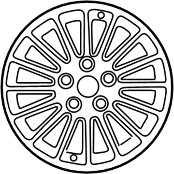 Chrysler TU70PAKAB Wheel, Alloy