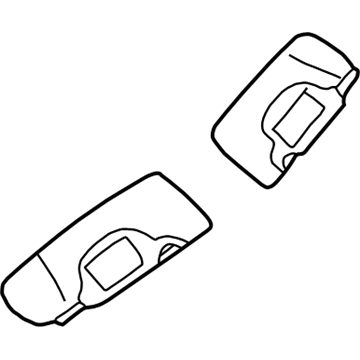 2001 Chrysler PT Cruiser Sun Visor - TF87MF1AE