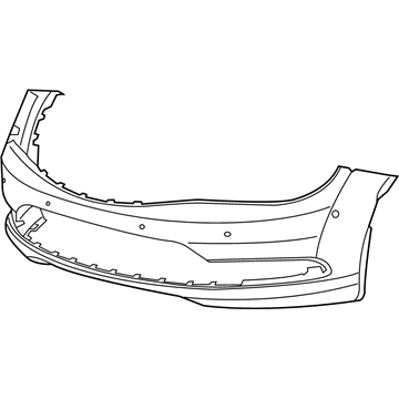 2015 Chrysler 200 Bumper - 1WZ18TZZAE
