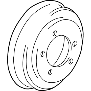 Chrysler Brake Drum - 4877433AG