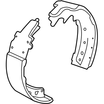 Dodge 4883833AA Brake Shoes