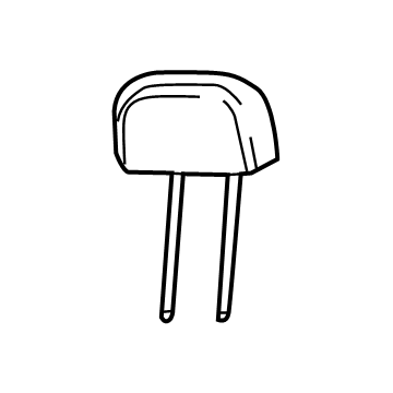 Dodge 7RP94U0EAA Headrest, Center