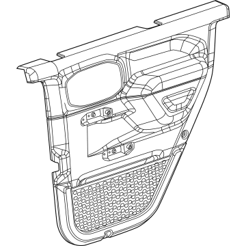 Jeep 5ZW98TX7AA Door Trim Panel