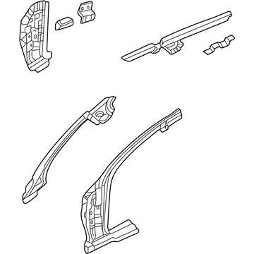 Dodge 5011154AC Hinge Pillar