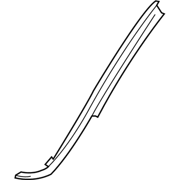 Mopar 55362509AF Reveal Molding, Front Driver Side