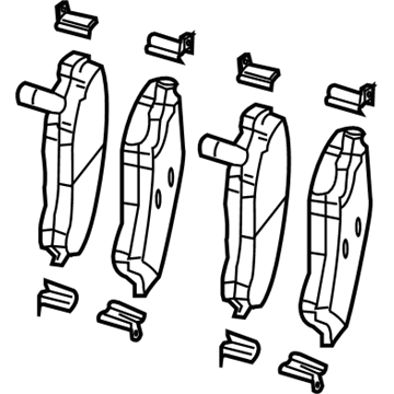 Dodge 68003701AD Front Pads