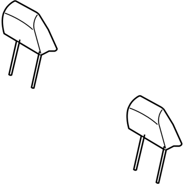 Dodge 1DL461J3AA Headrest