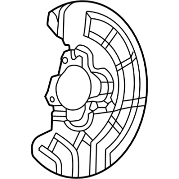 Ram 68551080AA Backing Plate