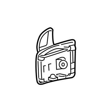 Mopar 1YR88DX9AA Paddle Switch, Black/Gray, Driver Side