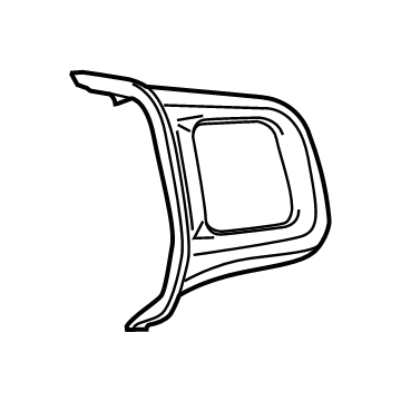 Mopar 1VZ34JSLAA Switch Bezel, Upper Passenger Side