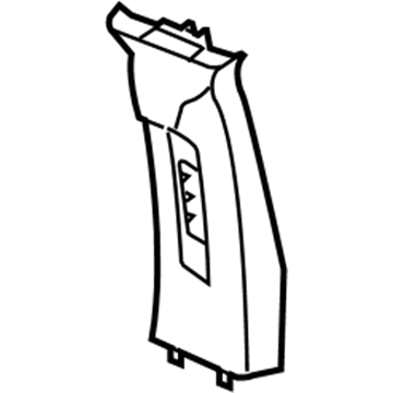 Jeep 5KU68BDXAB Upper Center Pillar Trim