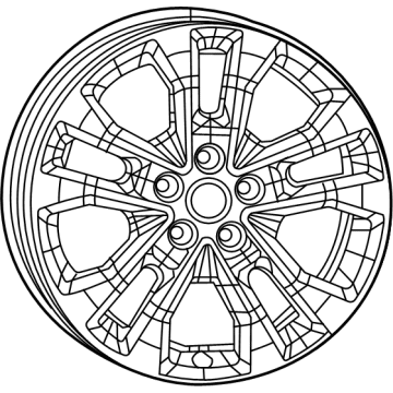 Jeep 4755435AA Wheel, Alloy