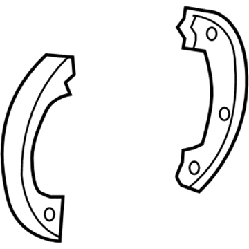 Chrysler 5191215AB Parking Brake Shoes