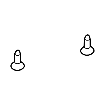 Mopar 6510571AA Headliner Retainer, Front