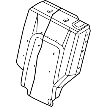 Jeep 1BC751D5AA Seat Back Assembly