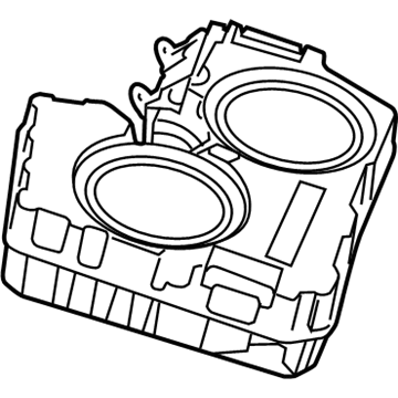 Mopar 5091044AF Speaker Box, Rear Mopar 5091044AF Speaker Box, Rear