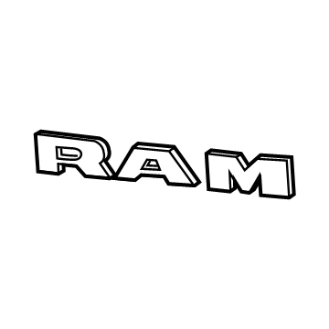 2020 Ram 2500 Emblem - 68358569AA
