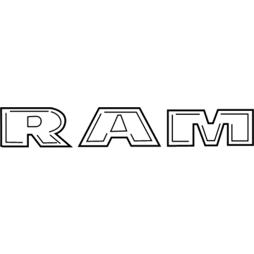 Ram 68302528AB Nameplate