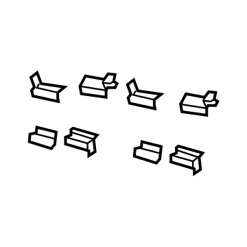 Jeep 68456059AA Brake Pads Hardware Kit