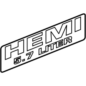 Dodge 55078115AA Nameplate