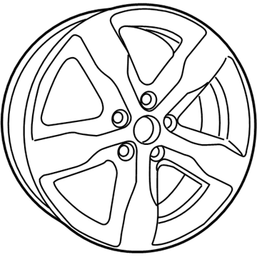 Jeep 1JD14DD5AE Wheel, Alloy