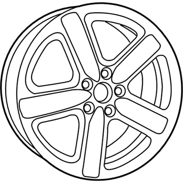 Jeep 1HQ21SZ0AD Wheel, Alloy