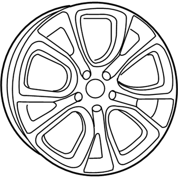 Jeep 1WB011D5AA Wheel, Alloy