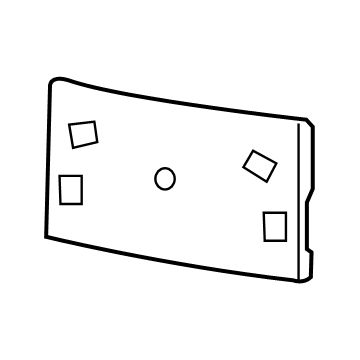 Chrysler 68235670AB License Bracket