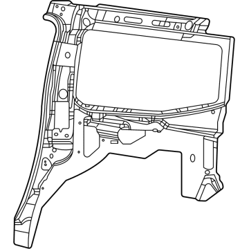 Mopar 68432244AF Panel - Quarter Inner 68432244AF Mopar Panel - Quarter Inner Illustration 1 of 1