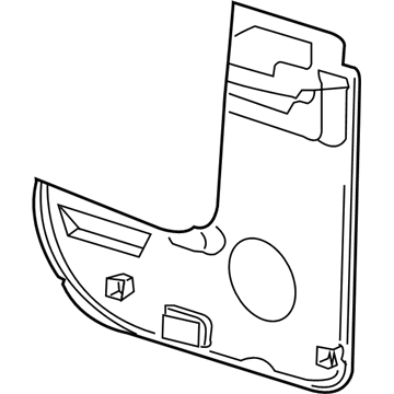 Mopar 55359357AJ Water Shield, Rear Driver Side