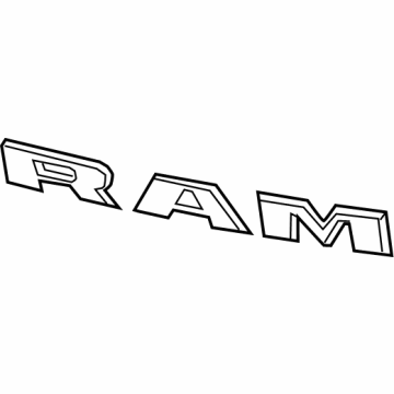 Ram 6VU38DX8AA Nameplate