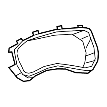 Mopar 5ZA17TX7AD Cluster Bezel, Black Mopar 5ZA17TX7AD Cluster Bezel, Black