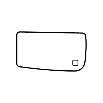 Ram 68620333AA Mirror Glass